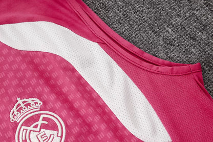 Completino Canottiera Real Madrid 26/27 Uomo Rosa | Kit Allenamento - CalcioVivo