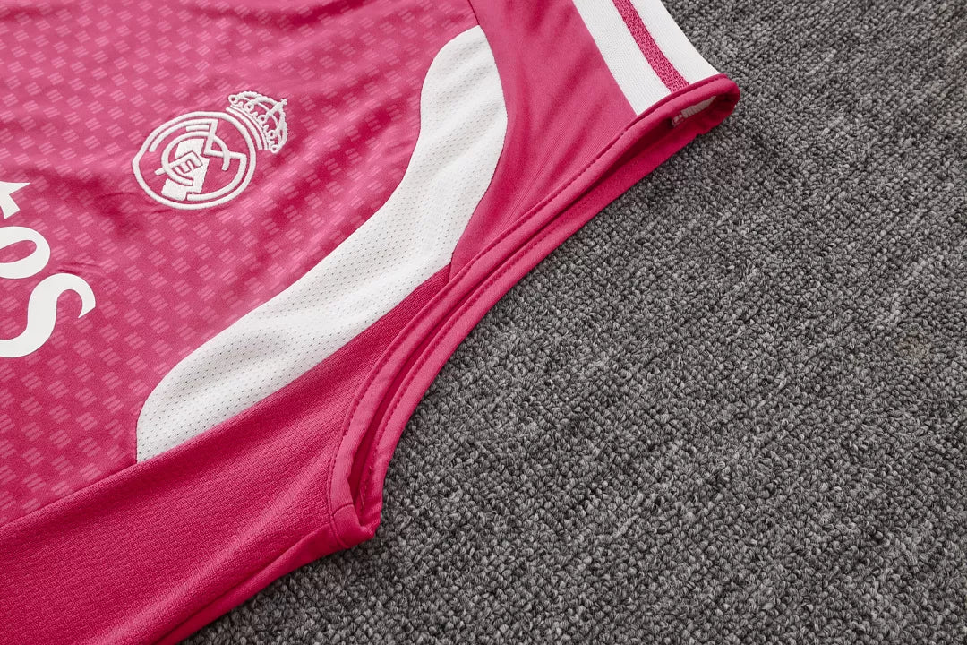 Completino Canottiera Real Madrid 26/27 Uomo Rosa | Kit Allenamento - CalcioVivo