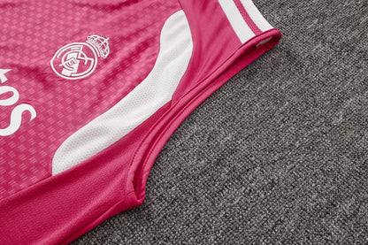 Completino Canottiera Real Madrid 26/27 Uomo Rosa | Kit Allenamento - CalcioVivo