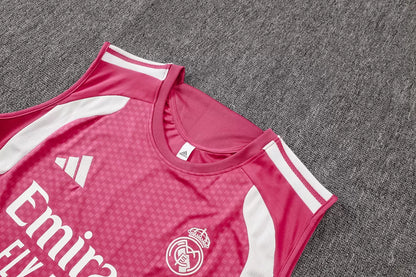 Completino Canottiera Real Madrid 26/27 Uomo Rosa | Kit Allenamento - CalcioVivo