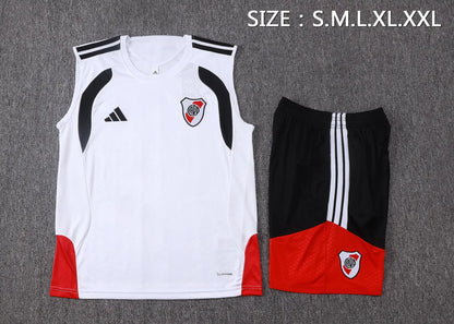 Completino Canottiera River Plate 26/27 Uomo Bianco | Kit Allenamento - CalcioVivo