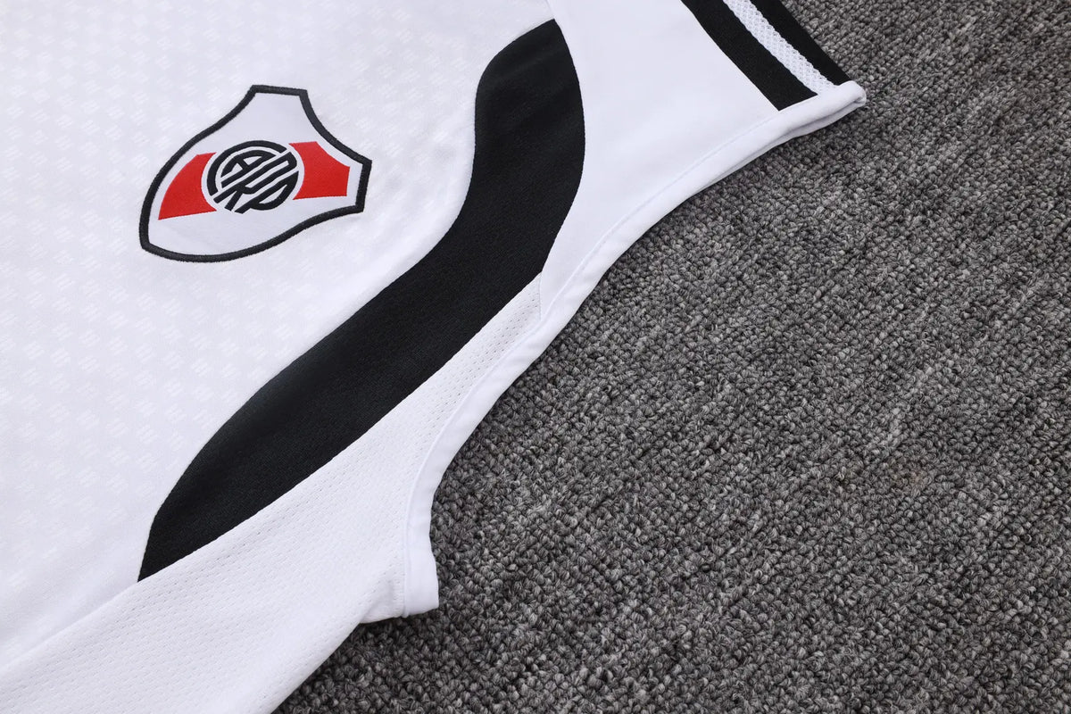 Completino Canottiera River Plate 26/27 Uomo Bianco | Kit Allenamento - CalcioVivo