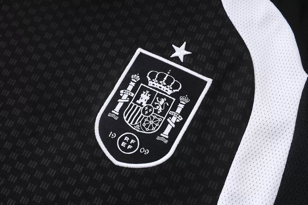 Completino Canottiera Spagna 26/27 Uomo Nero | Kit Allenamento - CalcioVivo