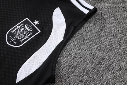 Completino Canottiera Spagna 26/27 Uomo Nero | Kit Allenamento - CalcioVivo