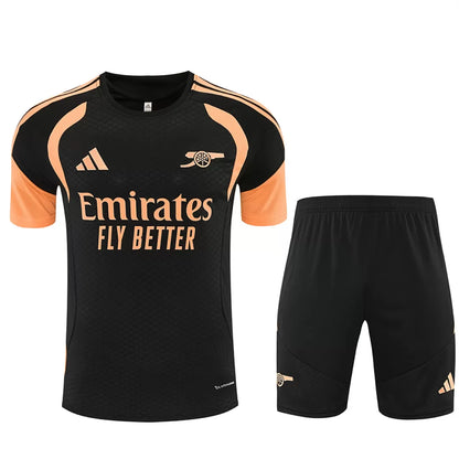 Completino Manica Corta Arsenal 26/27 Uomo Nero | Kit Allenamento