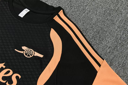 Completino Manica Corta Arsenal 26/27 Uomo Nero | Kit Allenamento