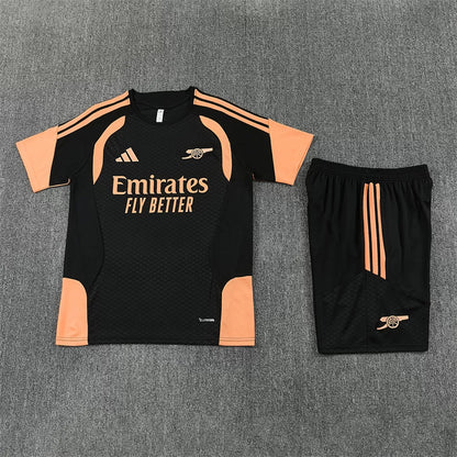 Completino Manica Corta Arsenal 26/27 Uomo Nero | Kit Allenamento