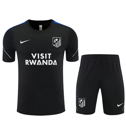 Completino Manica Corta Atletico Madrid 26/27 Uomo Nero | Kit Allenamento