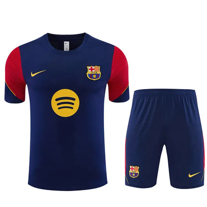Completino Manica Corta Barcelona 26/27 Uomo Blu Navy | Kit Allenamento - CalcioVivo