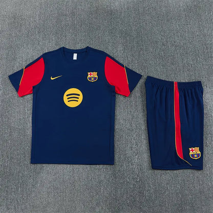 Completino Manica Corta Barcelona 26/27 Uomo Blu Navy | Kit Allenamento - CalcioVivo