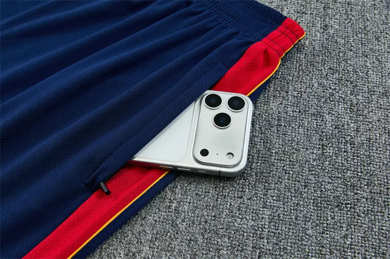 Completino Manica Corta Barcelona 26/27 Uomo Blu Navy | Kit Allenamento - CalcioVivo