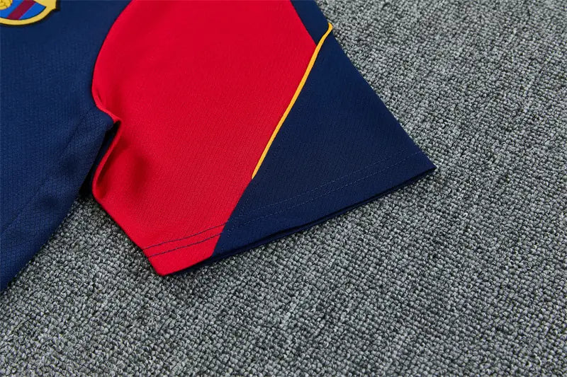 Completino Manica Corta Barcelona 26/27 Uomo Blu Navy | Kit Allenamento - CalcioVivo