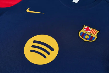 Completino Manica Corta Barcelona 26/27 Uomo Blu Navy | Kit Allenamento - CalcioVivo