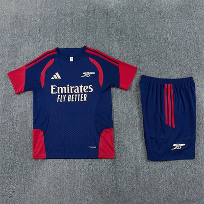 Completino Manica Corta Arsenal 26/27 Uomo Blu Navy e Rosso | Kit Allenamento - CalcioVivo