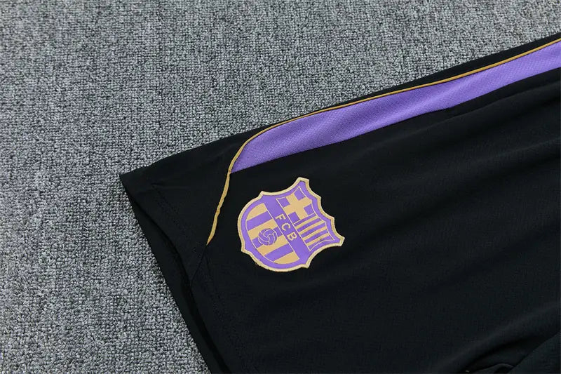 Completino Manica Corta Barcelona 26/27 Uomo Oro | Kit Allenamento - CalcioVivo