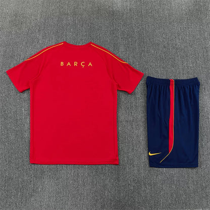 Completino Manica Corta Barcelona 26/27 Uomo Rosso | Kit Allenamento