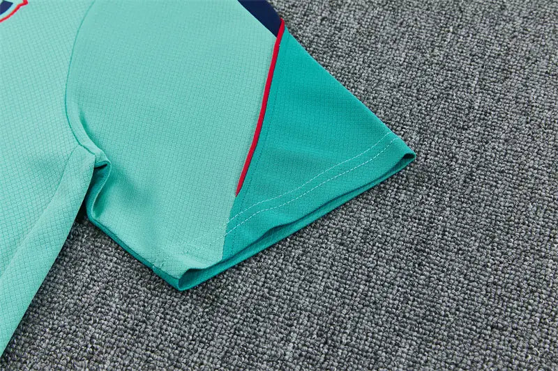 Completino Manica Corta Barcelona 26/27 Uomo Verde Acqua | Kit Allenamento - CalcioVivo