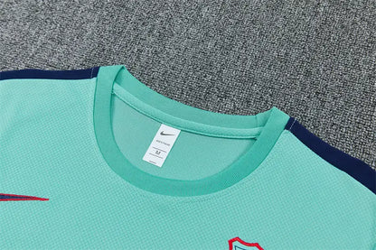 Completino Manica Corta Barcelona 26/27 Uomo Verde Acqua | Kit Allenamento - CalcioVivo
