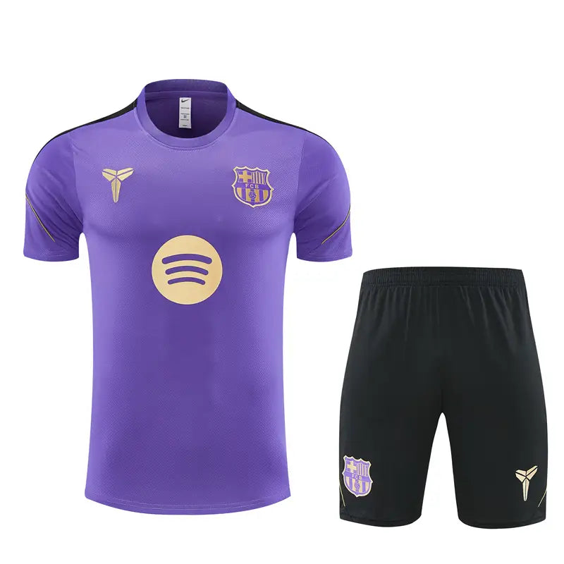 Completino Manica Corta Barcelona 26/27 Uomo Viola | Kit Allenamento - CalcioVivo