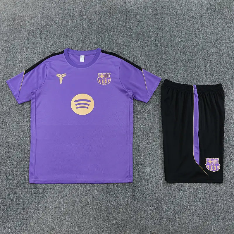 Completino Manica Corta Barcelona 26/27 Uomo Viola | Kit Allenamento - CalcioVivo