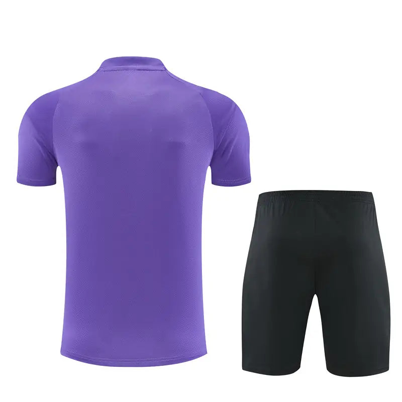 Completino Manica Corta Barcelona 26/27 Uomo Viola | Kit Allenamento - CalcioVivo