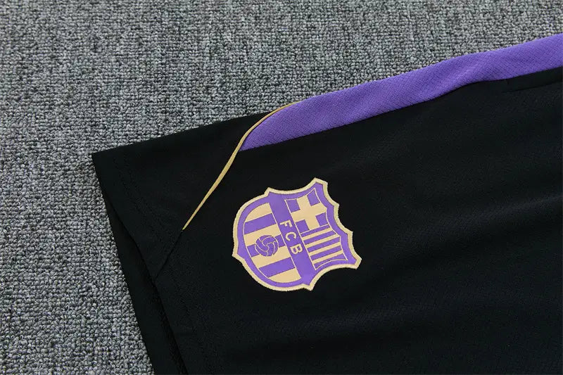 Completino Manica Corta Barcelona 26/27 Uomo Viola | Kit Allenamento - CalcioVivo