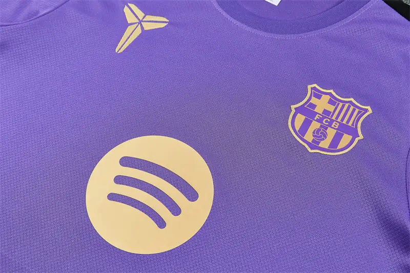 Completino Manica Corta Barcelona 26/27 Uomo Viola | Kit Allenamento - CalcioVivo
