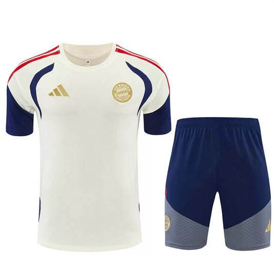 Completino Manica Corta Bayern Munich 26/27 Uomo Bianco | Kit Allenamento - CalcioVivo