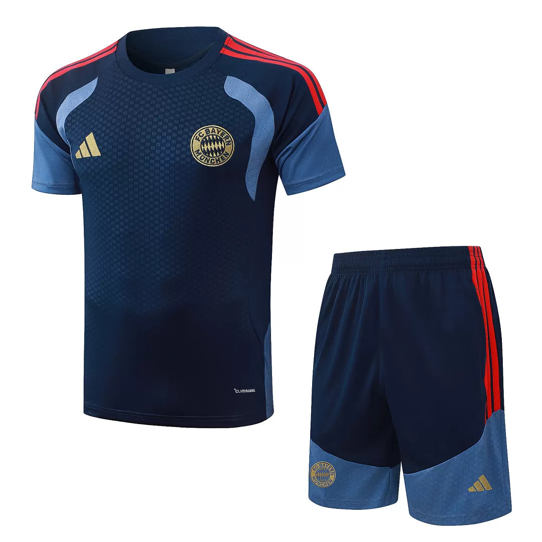 Completino Manica Corta Bayern Munich 26/27 Uomo Blu Navy | Kit Allenamento