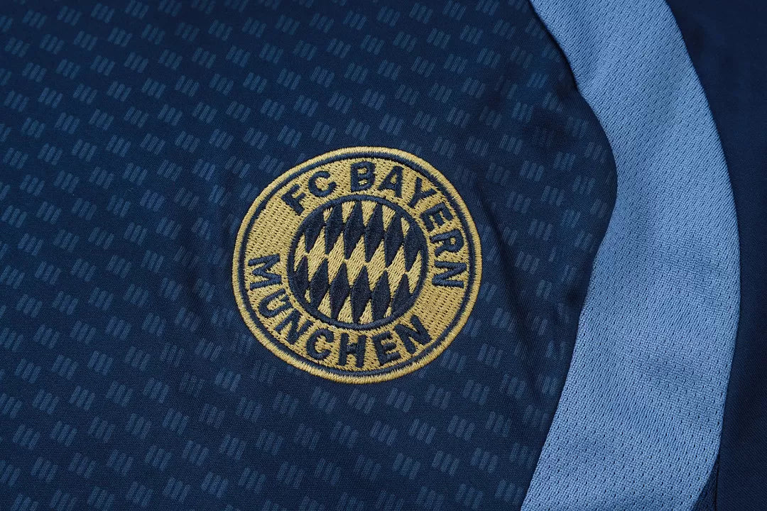 Completino Manica Corta Bayern Munich 26/27 Uomo Blu Navy | Kit Allenamento
