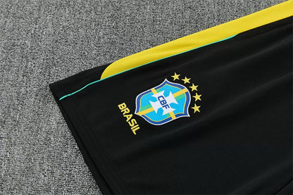 Completino Manica Corta Brasile 2026 Uomo Bianco | Kit Allenamento