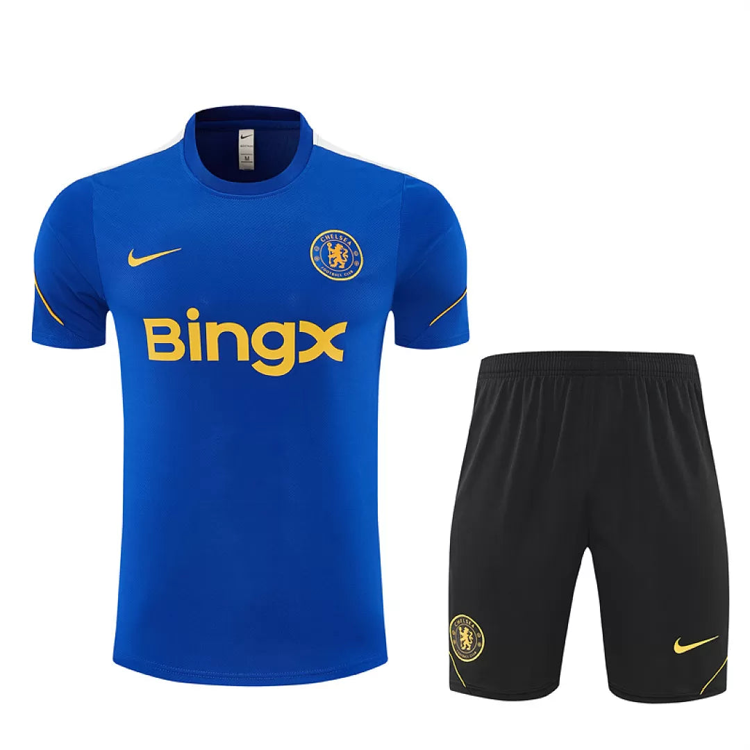 Completino Manica Corta Chelsea 26/27 Uomo Blu | Kit Allenamento