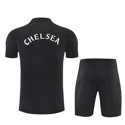 Completino Manica Corta Chelsea 26/27 Uomo Nero | Kit Allenamento