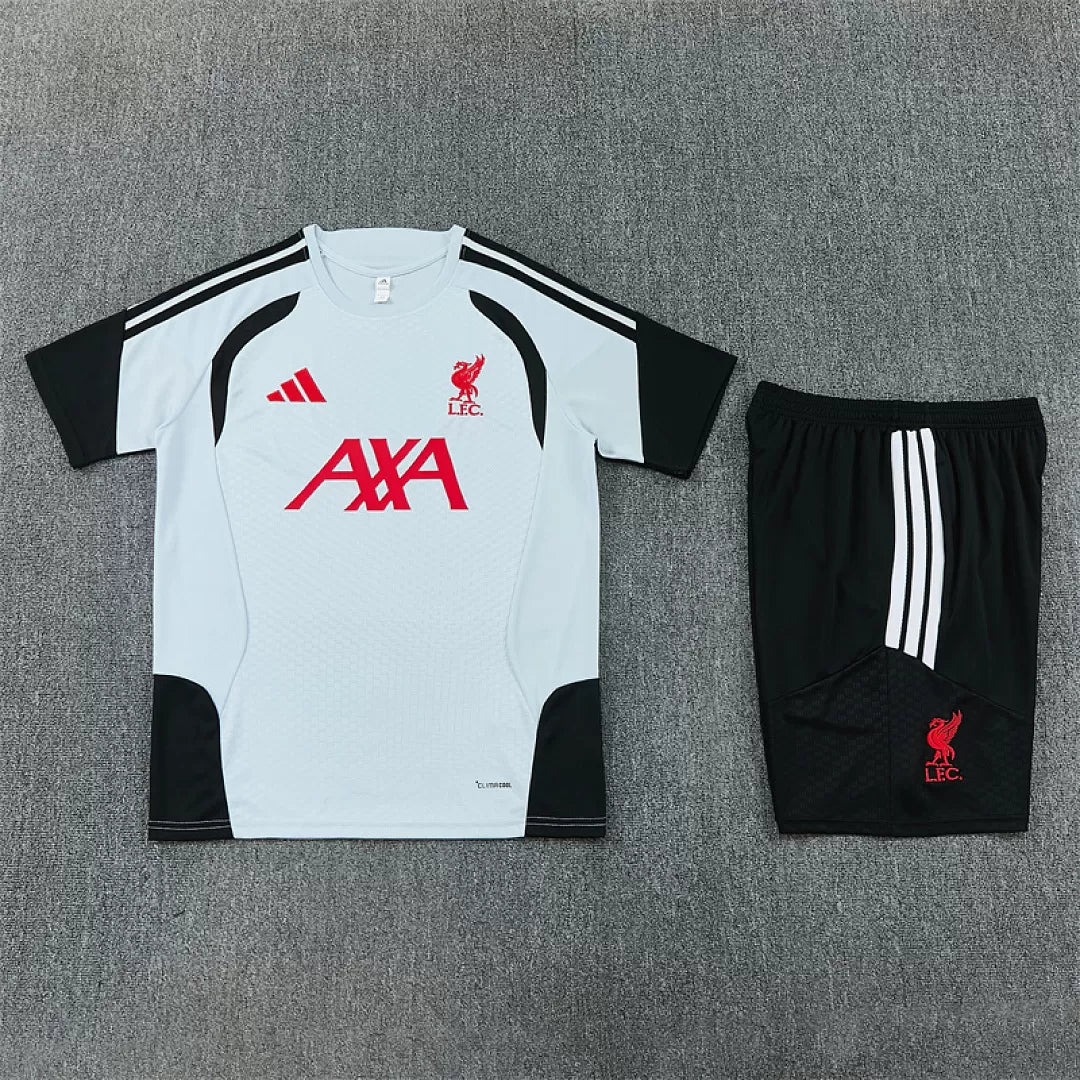 Completino Manica Corta Liverpool 26/27 Uomo Grigio | Kit Allenamento