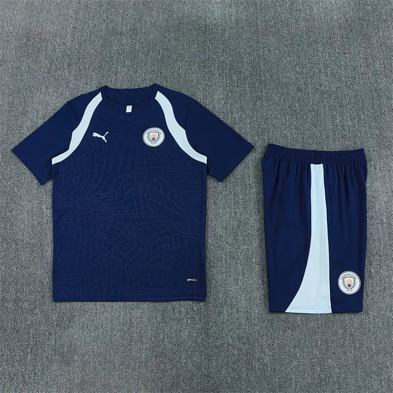 Completino Manica Corta Manchester City 26/27 Blu Navy