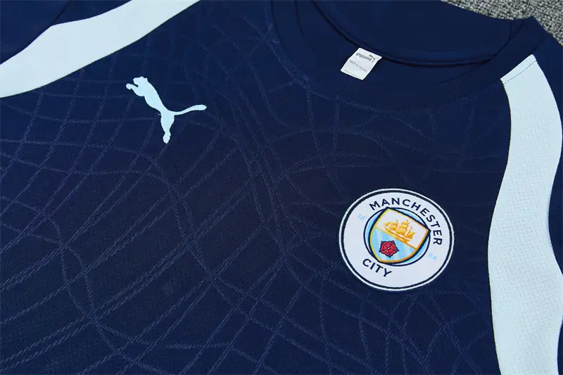 Completino Manica Corta Manchester City 26/27 Blu Navy