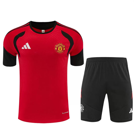Completino Manica Corta Manchester United 26/27 Uomo Rosso | Kit Allenamento