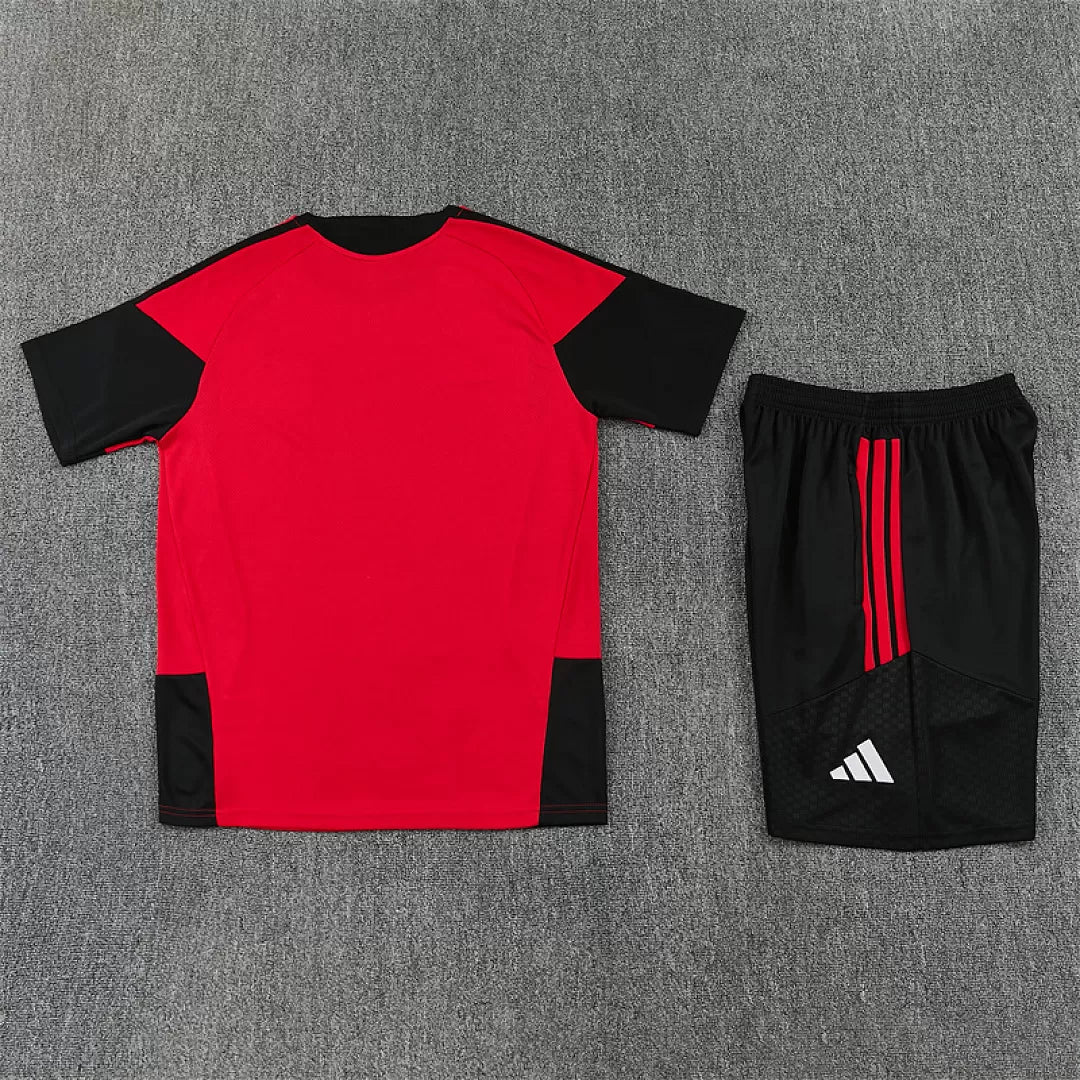 Completino Manica Corta Manchester United 26/27 Uomo Rosso | Kit Allenamento