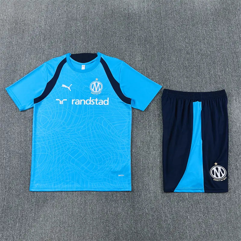 Completino Manica Corta Marseille 26/27 Azzurro
