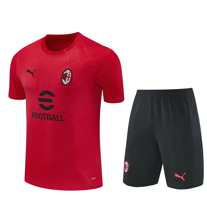 Completino Manica Corta Milan 26/27 Rosso e Nero