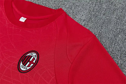 Completino Manica Corta Milan 26/27 Rosso e Nero