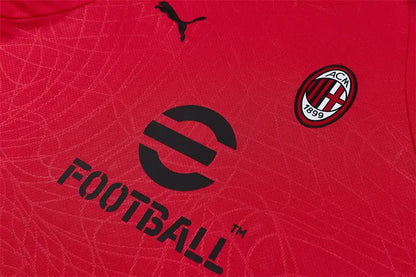 Completino Manica Corta Milan 26/27 Rosso e Nero