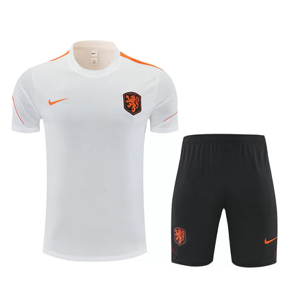 Completino Manica Corta Olanda 2026 Uomo Bianco | Kit Allenamento