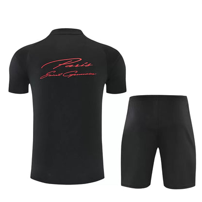 Completino Manica Corta Paris 26/27 Uomo Nero | Kit Allenamento