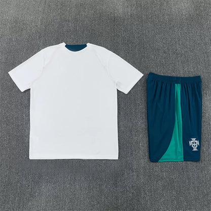 Completino Manica Corta Portogallo 2026 Uomo Bianco | Kit Allenamento