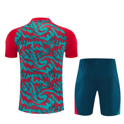 Completino Manica Corta Portogallo 2026 Uomo Rosso | Kit Allenamento