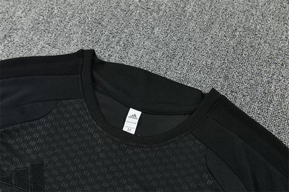 Completino Manica Corta Real Madrid 26/27 Uomo Nero | Kit Allenamento