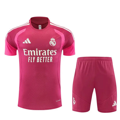 Completino Manica Corta Real Madrid 26/27 Uomo Rosa | Kit Allenamento - CalcioVivo