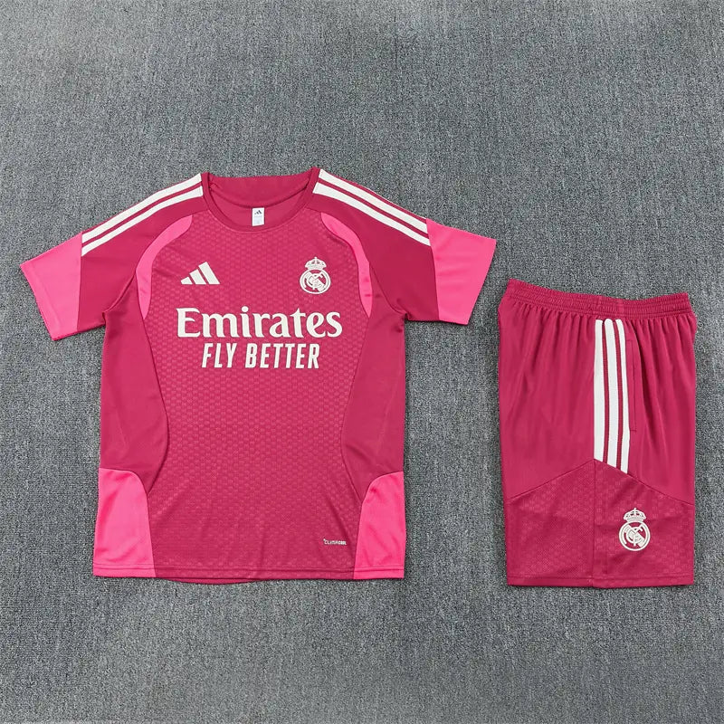 Completino Manica Corta Real Madrid 26/27 Uomo Rosa | Kit Allenamento - CalcioVivo