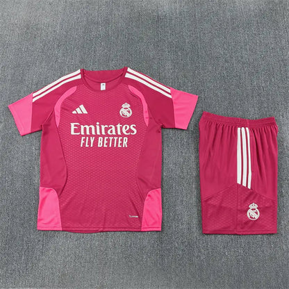 Completino Manica Corta Real Madrid 26/27 Uomo Rosa | Kit Allenamento - CalcioVivo